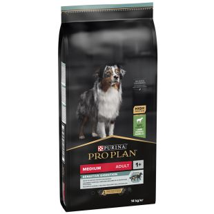 PRO PLAN OPTIDIGEST сухой корм для взрослых собак средних пород с чувствительной системой пищеварения, с бараниной 14 кг