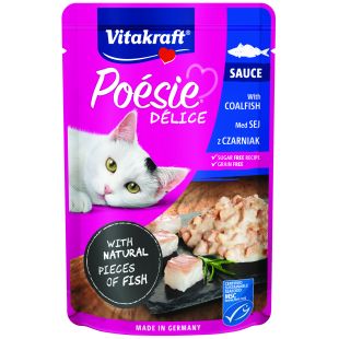 VITAKRAFT POESIE DELICE консервированный корм для взрослых кошек, с треской 85 г x 23