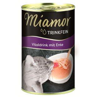 FINNERN MIAMOR Trinkfein Vitaldrink, пищевая добавка-напиток для взрослых кошек, с утятиной 135 мл x 24