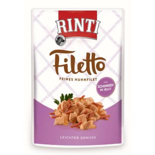 FINNERN MIAMOR RINTI FILETTO консервированный корм для взрослых собак, с курятиной и беконом 100 г x 24