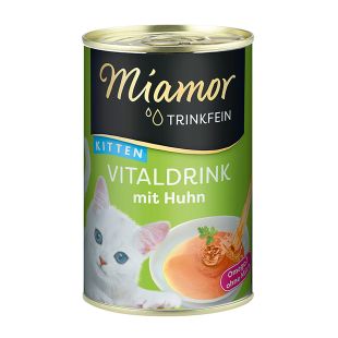 FINNERN MIAMOR Trinkfein Vitaldrink, пищевая добавка-напиток для молодых кошек su vištiena, 135 ml x 24