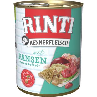 FINNERN RINTI Kennerfleisch, консервированный корм для взрослых собак, с потрошками 800 г x 12