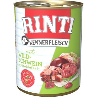 FINNERN RINTI Kennerfleisch консервированный корм для взрослых собак, с мясом кабана 800 г x 12