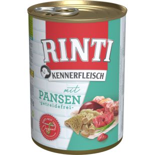 FINNERN RINTI Kennerfleisch, консервированный корм для взрослых собак, с потрошками 400 г x 12