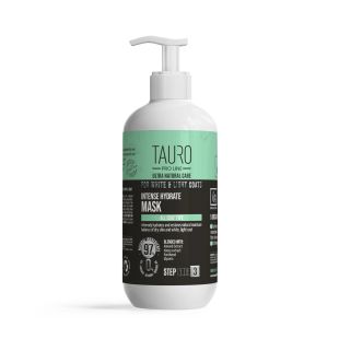 TAURO PRO LINE Ultra Natural Care интенсивно увлажняющая маска для шерсти и кожи собак и кошек белого, светлого окраса 400 мл