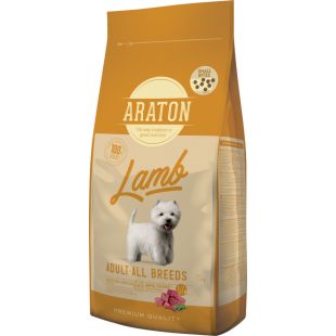 ARATON сухой корм для взрослых собак всех пород, с бараниной, МЕЛКАЯ ГРАНУЛА 15 кг x 3