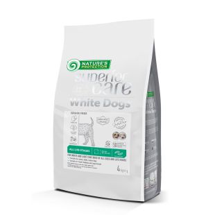 NATURE'S PROTECTION SUPERIOR CARE kuivtoit teraviljata putukatega valgekarvalistele igas suuruses ja vanuses koertele 4 kg