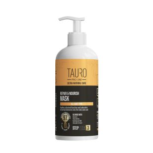 TAURO PRO LINE Ultra Natural Care восстанавливающая питательная маска для кожи и шерсти собак и кошек 1000 мл