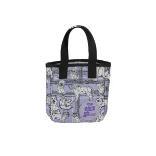 WORLD DOG SHOW сумка с ручками, фиолетового цвета, с принтами в виде собачек 20x13x23 cм