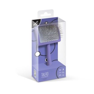 TAURO PRO LINE kumer ristkülikukujuline puidust hari, harjased 25 mm L, 9,6 × 22,0 cm, lilla