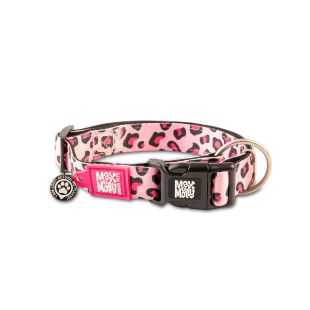 MAX & MOLLY  Smart ID ошейник для собак, леопардовый принт розовый цв., размер S