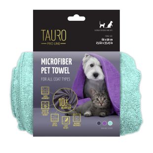 TAURO PRO LINE полотенце для домашних животных, из микрофибры мятного цвета, 60x90 см