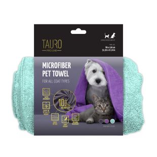 TAURO PRO LINE полотенце для домашних животных, из микрофибры, мятного цвета мятного цвета, 80x120 см