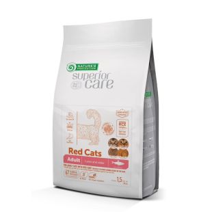 NATURE'S PROTECTION SUPERIOR CARE teraviljavaba kuivtoit heeringaga punase karvastikuga kõigile täiskasvanud kassidele 1,5 kg