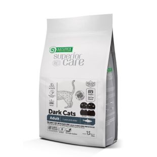 NATURE'S PROTECTION SUPERIOR CARE teraviljavaba kuivtoit heeringaga tumeda karvaga kõigile täiskasvanud kassidele 1,5 kg