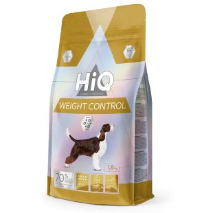 HIQ kuivtoit kõigile täiskasvanud koeratõugudele kaalu kontrolli all hoidmiseks linnulihaga 1.8 kg