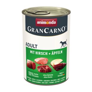 ANIMONDA GRANCARNO hirveliha ja õuntega konserv täiskasvanud koertele 400 g