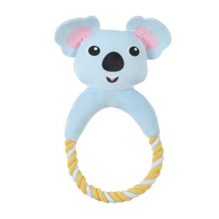 ZOLUX игрушка для домашних животных, коала плюшевая, с пищалкой и веревкой, 16x4,5x27 cm