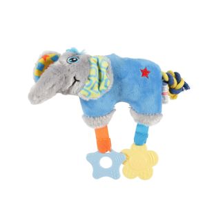 ZOLUX игрушка для домашних животных, плюшевая с пищалкой, синего цвета, 27,5x8x20 cм