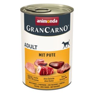 ANIMONDA GranCarno Adult, konservid täiskasvanud koertele kalkunilihaga 400 g