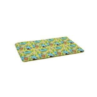 MISOKO korduvkasutatav lemmiklooma pissimismatt, 1 tk. muster džungli, kollane 70x80 cm, 1 tk.