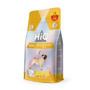 HIQ сухой корм для зрелых собак малых пород, с мясом домашней птицы   5 кг + 2 кг