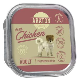 ARATON консервированный корм для взрослых собак, с курятиной 150 г
