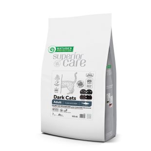 NATURE'S PROTECTION SUPERIOR CARE беззерновой сухой корм с сельдью для кошек всех пород с темным окрасом шерсти 7 кг