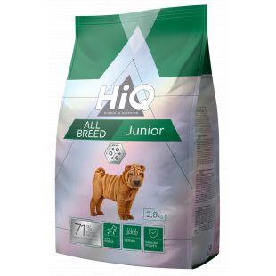 HIQ kuivtoit igat tõugu kasvueas koertele, kodulinnulihaga 2.8 kg