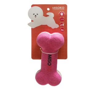 MISOKO Koera mänguasi, kont, 15x7 cm roosa