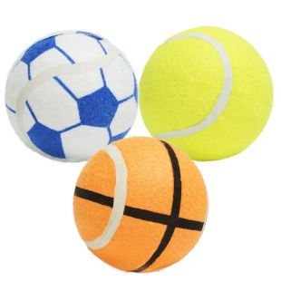 MISOKO Koera mänguasi, tennisepallid, 10 cm, 3 tk tennisepallid, 3 tk, 10 cm