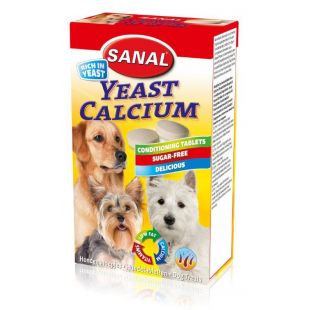 SANAL dog yeast calcium пищевая добавка 100 г