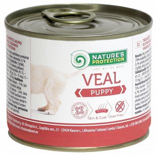 NATURE'S PROTECTION Puppy Veal Консервы для щенков 200 г