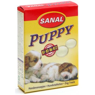 SANAL dog puppy 30 г пищевая добавка для молодых собак 30 г, в таблетках