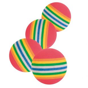 TRIXIE Игрушка для кошек 4 полосатых шарика