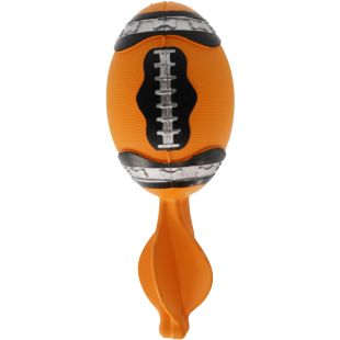 MISOKO Koera mänguasi, reket, kumm, 16,5 cm oranž ja must