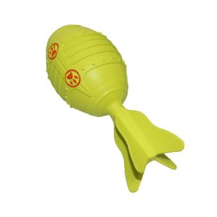 MISOKO Koera mänguasi, reket, kumm, 16,5 cm roheline