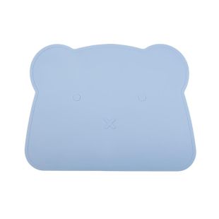 PET ADVANCE lemmiklooma kausimatt, karu pea kujuline, silikoon, 40x30x0,1 cm  sinine