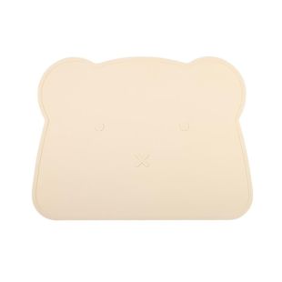 PET ADVANCE lemmiklooma kausimatt, karu pea kujuline, silikoon, 40x30x0,1 cm  valge