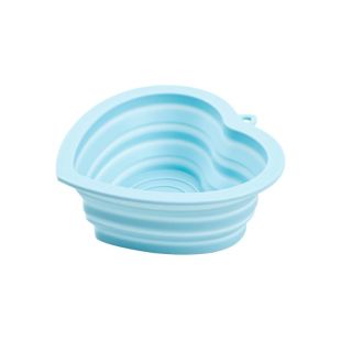 PET ADVANCE lemmiklooma kauss, südamekujuline, silikoon, 12,7x12,6x0,5 cm sinine