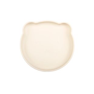 PET ADVANCE lemmiklooma taldrik, karu pea kujuline, silikoon, 17,5x16,5x3,5 cm valge