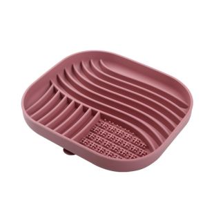PET ADVANCE lemmiklooma kauss aeglaseks söömiseks, silikoon, 21x18x3 cm roosa