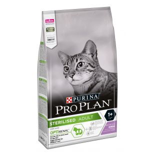 PRO PLAN OPTIRENAL сухой корм для взрослых кошек после стерилизации, с индейкой 1.5 кг