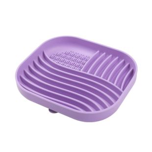 PET ADVANCE lemmiklooma kauss aeglaseks söömiseks, silikoon, 21x18x3 cm lilla