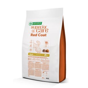 NATURE'S PROTECTION SUPERIOR CARE Tester Red Coat Grain Free Salmon Adult Small Breed sööt punakarvalistele täiskasvanud minitõugude k 10 kg x 2