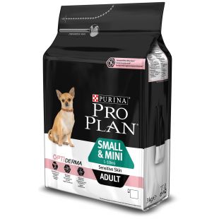 PRO PLAN OPTIDERMA сухой корм для взрослых собак малых и декоративных пород с чувствительной кожей 3 кг