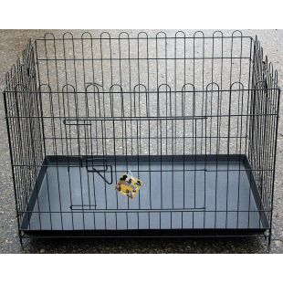 HIPPIE PET Клетка для домашних животных чёрный, 90x60x62 см