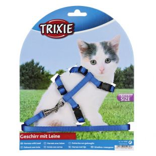TRIXIE Прогулочный комплект для котят и молодых кошек нейлоновый, со шлейками