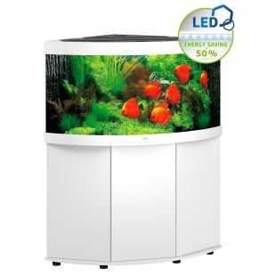 JUWEL LED Trigon 350 akvaarium, nurgeline valge
