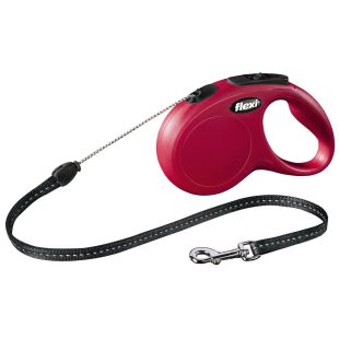 FLEXI Classic automaatne jalutusrihm S suurus, 5 m, punane